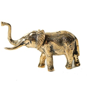 Elephant Bronze Figurine 5 Inch / 12 cm Width, Elephant Statue,Bronze Figurine, Housewarming, Birthday Gift, Gift for Kid, Anniversary Gift