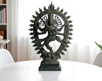 4 Colors - Nataraja Statue 12 Inch / 30 cm, Statue, Nataraja Sculpture,Hindu Dancing Shiva ,Antique Hindu Dancing Shiva Nataraja