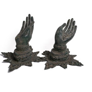 SET - Brass Hand hook 5 Inch / 12 cm , Hand brass, hand sculpture, Hand bronze, hand figurine, hand hook gift, hand gift, hand statue
