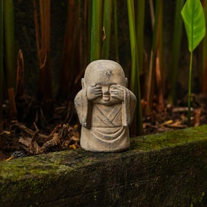 Grappige Jizo Boeddha 6 Inch / 16 cm, Boeddha beeldje, Boeddhabeeld, Boeddhabeeld, betonnen beeldje, cadeau voor haar, cadeau voor vader