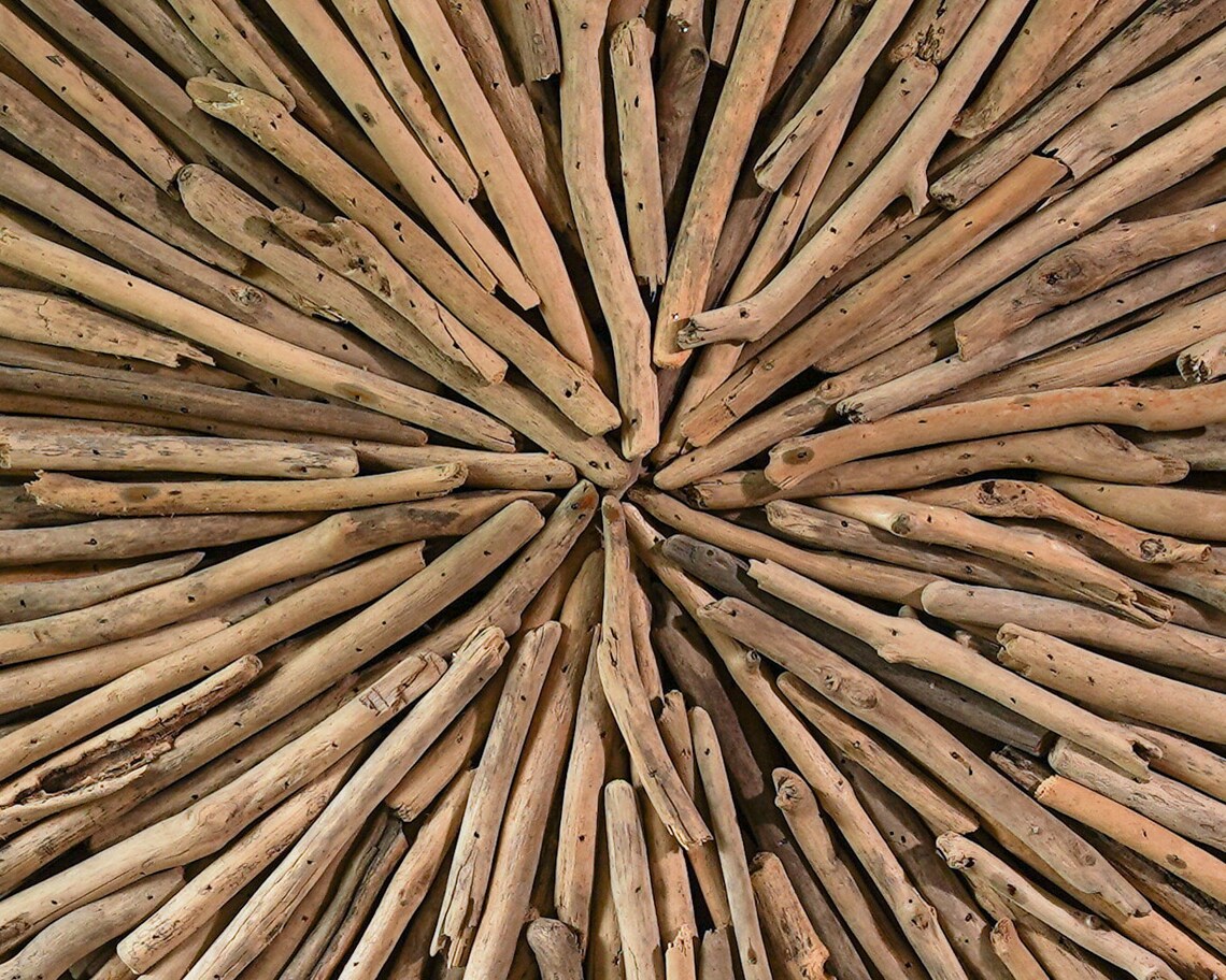 Driftwood Wall Art 24 Inch / 60 Cm Round Driftwood Decor - Etsy