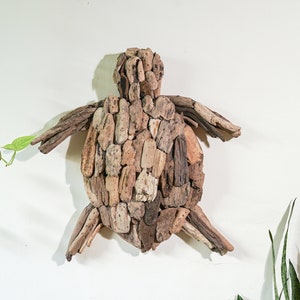 Handmade Driftwood Wall Art, Drift Wood Turtle,Turtle Wall Art, Home Decor, Room Decor, Living Room, Gift Idea