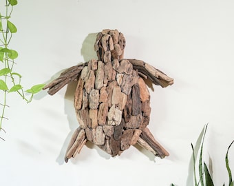 Handmade Driftwood Wall Art, Drift Wood Turtle,Turtle Wall Art, Home Decor, Room Decor, Living Room, Gift Idea