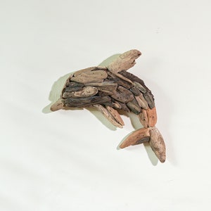 Handmade Driftwood Wall Art, Dolphin Driftwood, Driftwood Animal, Room Decor, Wall Decoration, New Home Decor, Housewarming, Gift Idea image 5