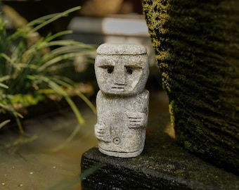 置物 Primitive Sculpture Primitive Stone Sculpture 4 Inch / 10 Cm, Totem Stone, Handmade