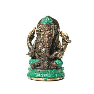 Ganesh Bronze Statue 4 Inch / 10 cm, Ganesh Figurine, Ganesh Statue, Room Decor, Home Decor, Living Room, Office Decor, Table Top