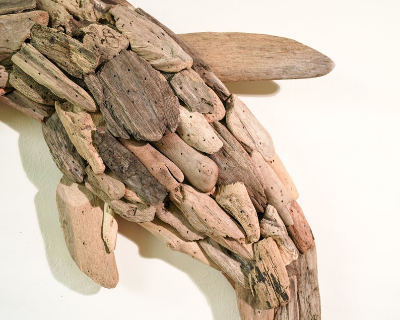 Handmade Driftwood Wall Art Dolphin Driftwood Driftwood Etsy