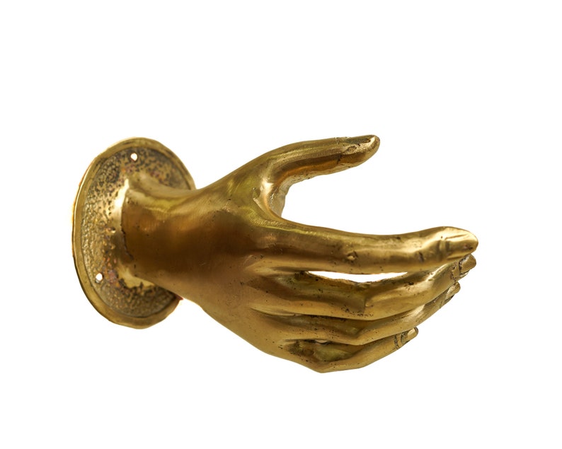 Pull brass Door Handle Hand 1:1 Hand Size, Hand Shake Door, Hand Door, Hand Bronze, Door Decor, Birthday Gift, New Home Decor, Holiday Decor image 1