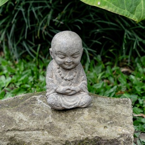 Regalo para papá Mini Buda 4 pulgadas / 10 cm, piedra de Buda, decoración del hogar, decoración del jardín, inauguración de la casa, decoración de Navidad, regalo de vacaciones, regalo para el amante
