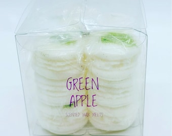 6 pack Green Apple scented Wax Melts