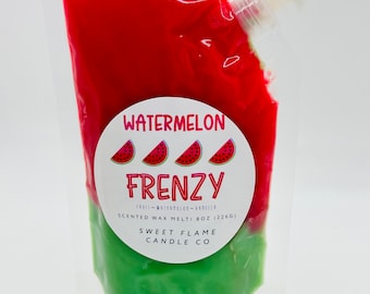 Watermelon Scented Squeezable Wax Melts, 6 oz Pouch