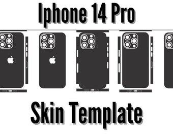 iPhone 14 Pro Template Skin Vector- iPhone 14 Pro Skin Template - iPhone 14 Pro Skin SVG.