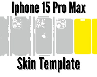 iPhone 15 Pro Max Template Skin Vector- iPhone 15 Pro Max Skin Template - iPhone 15 Pro Max Skin SVG.