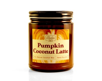 Pumpkin Coconut Latte Candle | Coconut Wax Candle | Cotton Wick | All Natural Candle | Fall Candle