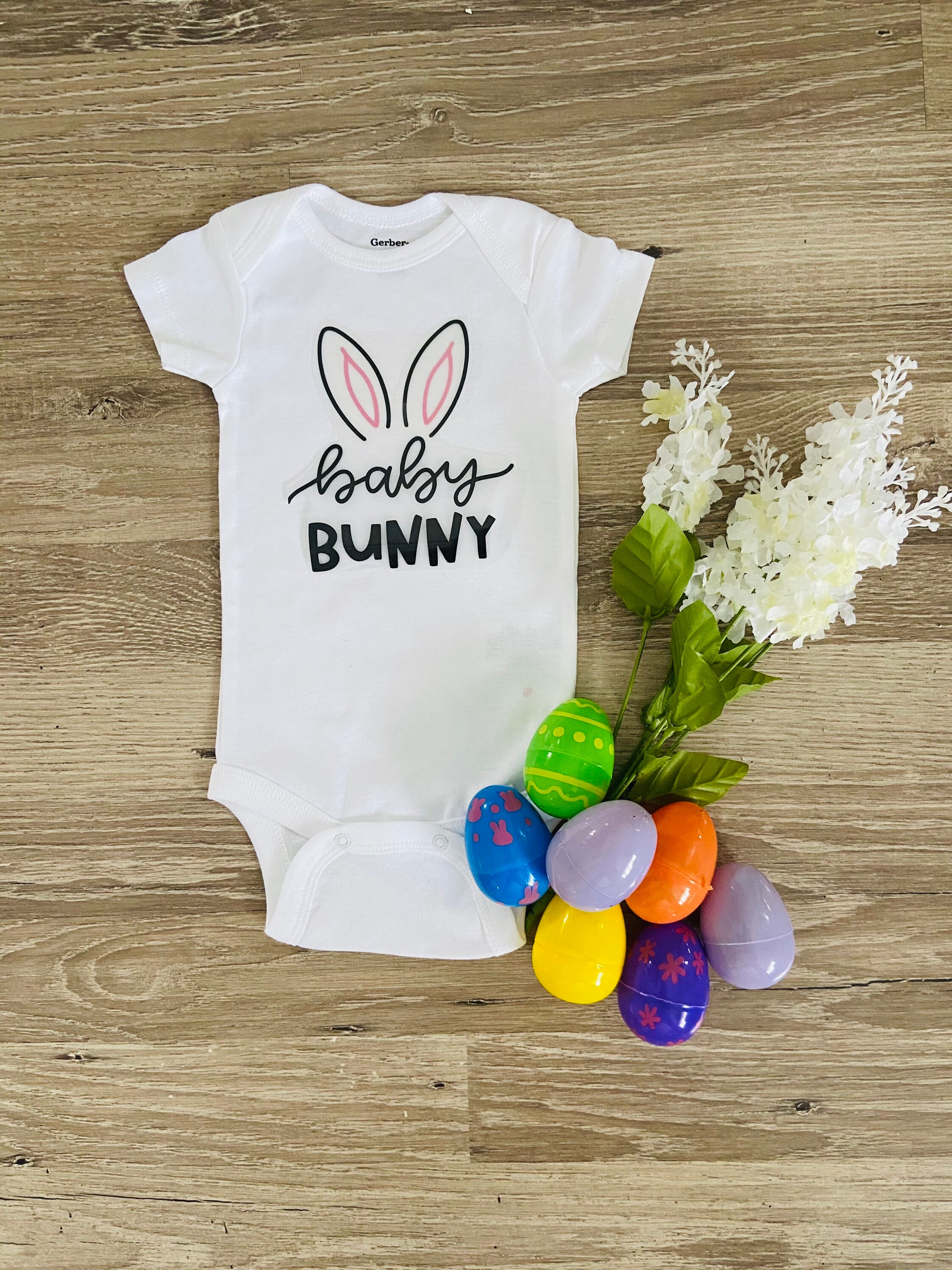 Baby bunny onesie Easter onesie baby onesie custom baby Etsy