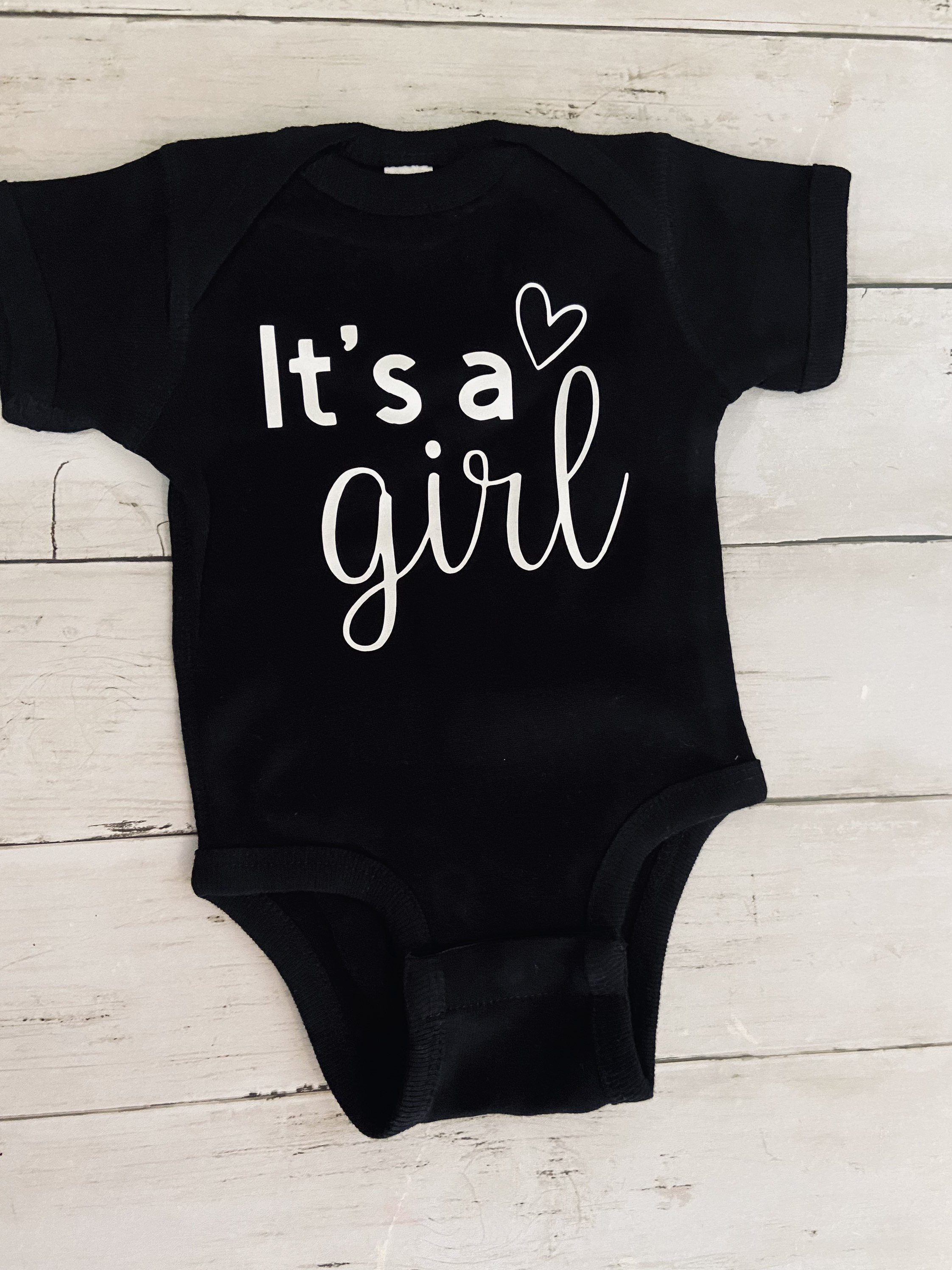 Its a Girl Onesie Gender Reveal Onesie Girl Onesie Baby Etsy