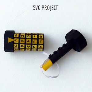 Cryptex Box SVG, Puzzle-Box SVG, Escape Room Box SVG, geheime Box Vorlage, Cricut oder Silhouette Projekt.
