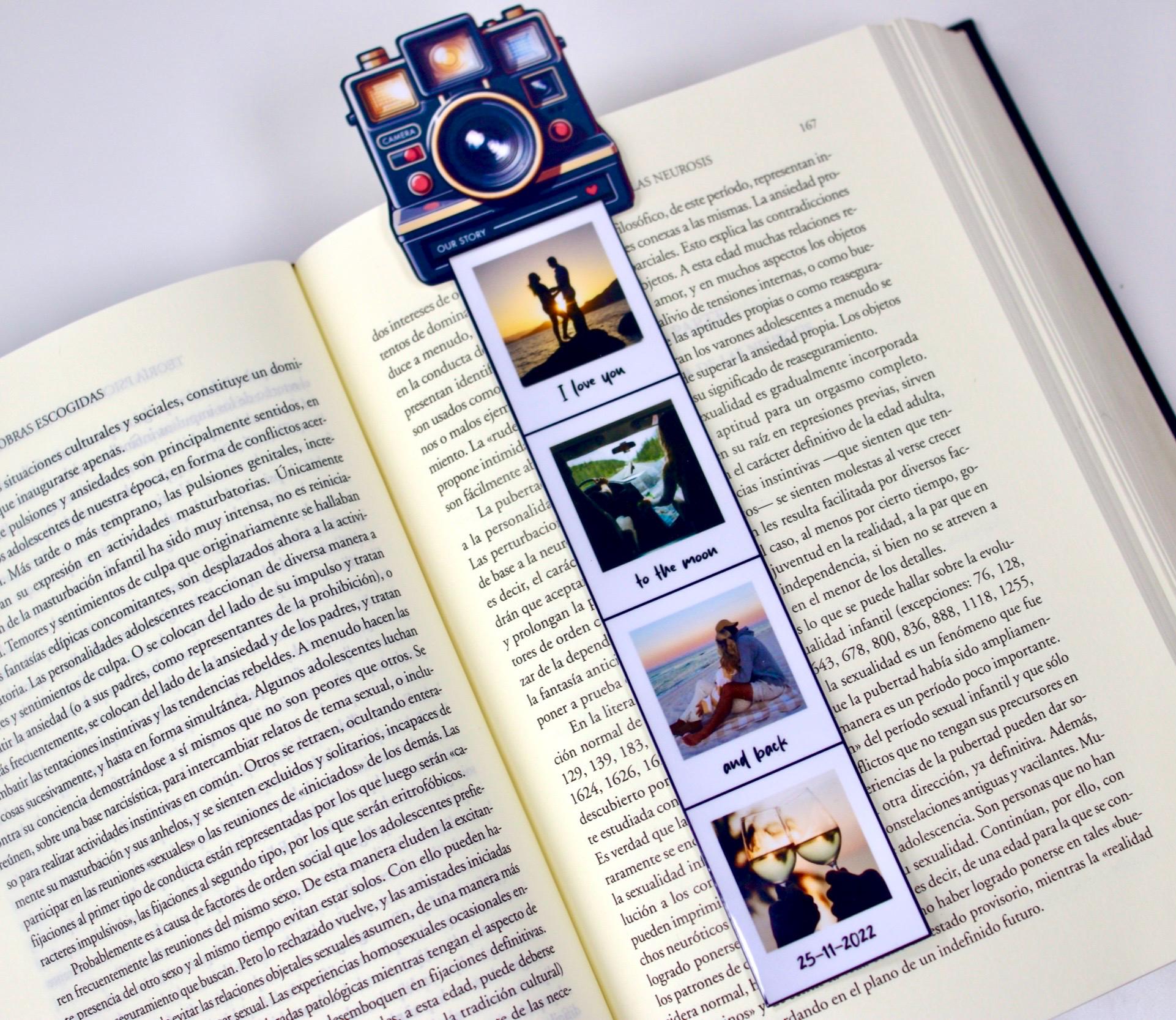 Retro Camera Bookmark Template | Custom Photo Film Strip (digital ...