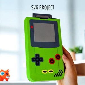 Caja de videojuego SVG, caja de consola SVG, caja de regalo de jugador SVG, plantilla de máquina de corte, proyecto para Cricut, Silhouette, ScanNcut.