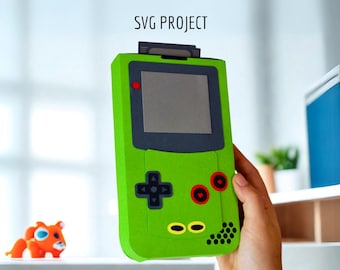 Video Game Console Box SVG, DIY Gift Box Template (Digital Download)