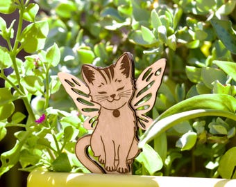 Houtfee kattenplantstok – Grappig accessoire voor tuindecoratie
