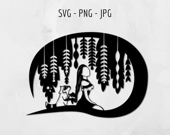 Pocahontas SVG, Cut file, Paper art, digital file, Cricut or Silhouette