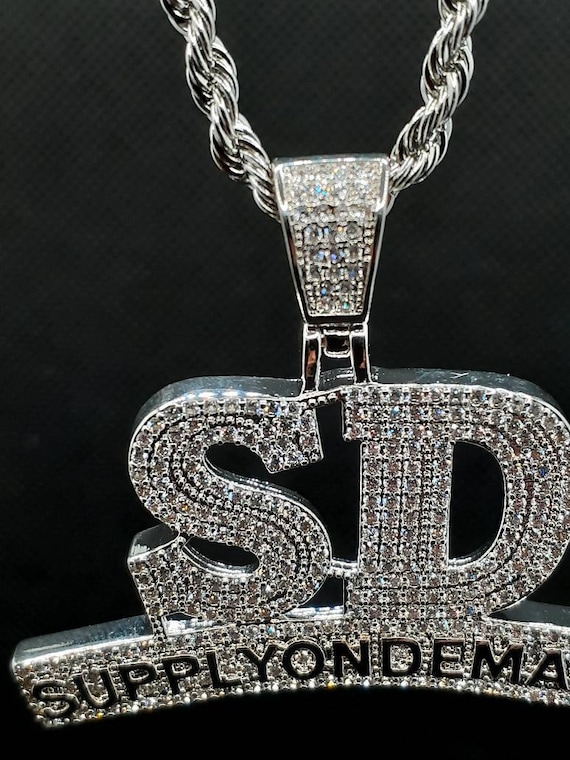 Iced out d pendant Clearance