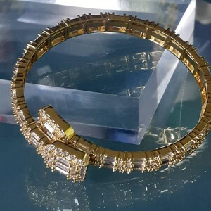 Iced out Baguette Bracelet.
