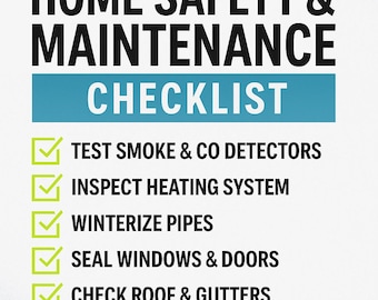 Winter Home Safety & Maintenance Checklist