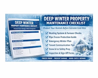 Deep Winter Property Maintenance Checklist | Freeze Protection & Emergency Prep for Landlords and Property Managers