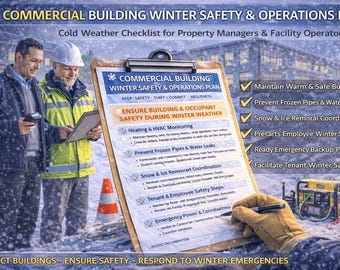 Commercial Building Winter Safety And Operations Plan | Cold Weather Checklist for Property Managers & Facility Operators