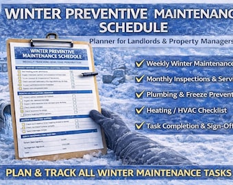 Winter Preventive Maintenance Schedule | Property Maintenance Planner for Landlords & Property Managers