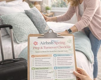 Airbnb Spring Preparation & Turnover Checklist Seasonal Reset for Short-Term Rental Hosts