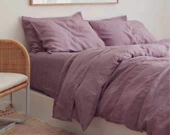 Linen Duvet Cover, 100 percent stonewashed linen.  Made to order