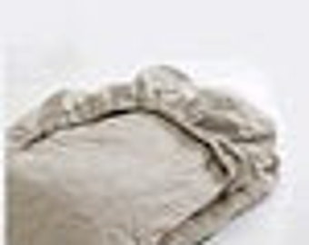 Linen Fitted Sheet ,100% natural stonewashed linen. Made To Order.
