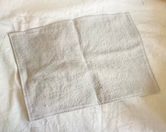Natural French Linen Placemat, Stonewashed Fabric