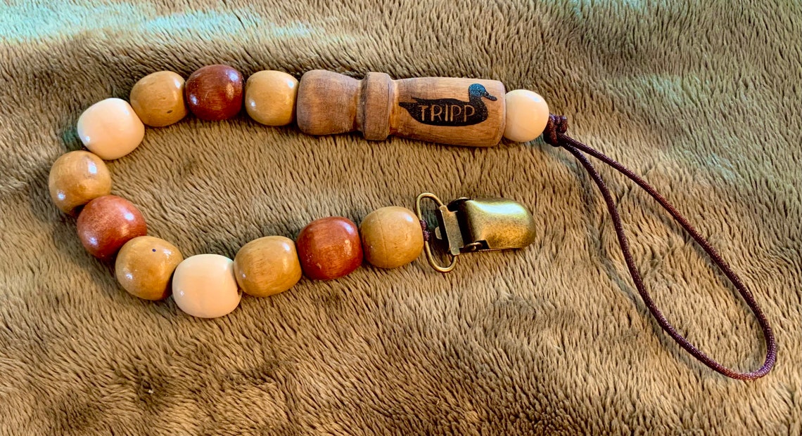 Duck Call Pacifier Clip Etsy