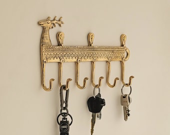 Brass Wall Hook / Key Hook / Decorative Hooks / Wall Hook Deer / Towel Hook / Housewarming Gift / Coat Hangers / Vintage Ideas Wall Hook