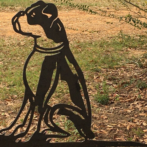 Dog Metal Yard Art Boxer Handmade Dog Metal Gift for Etsy