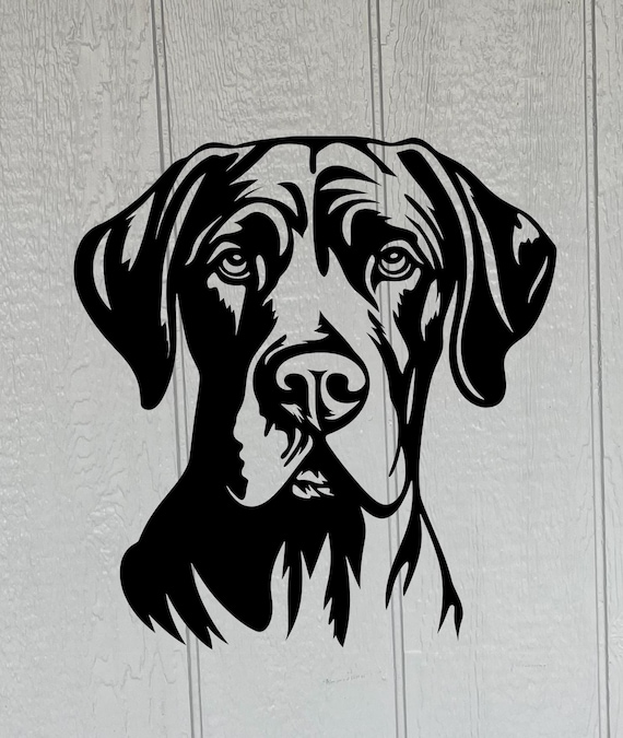 Great Dane Metal Wall Hanging, Personalized Dog memorial,