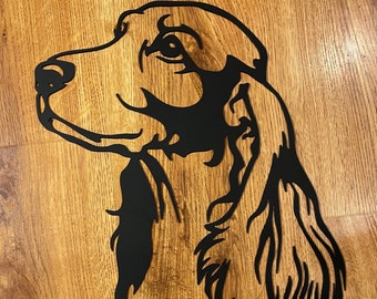 English Cocker Spaniel Personalized Metal Cocker Spaniel Wall Hanging, Dog Memorial