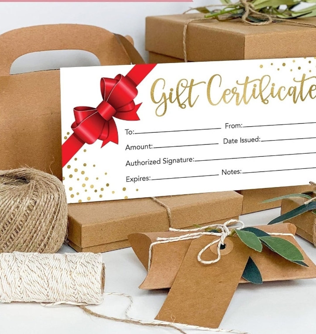 Gift Certificates Etsy