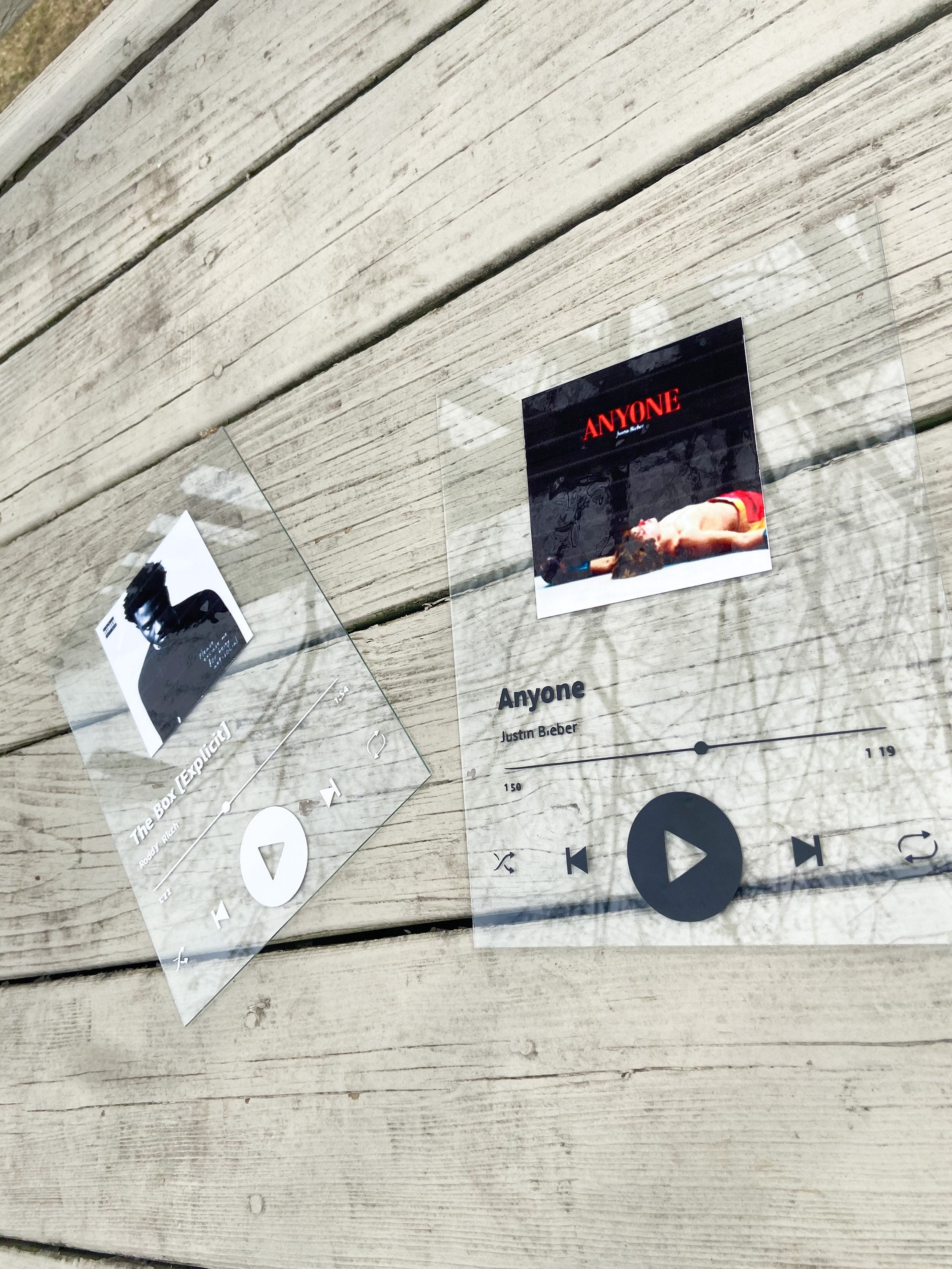 Personalized album cover glass art album music cover Etsy