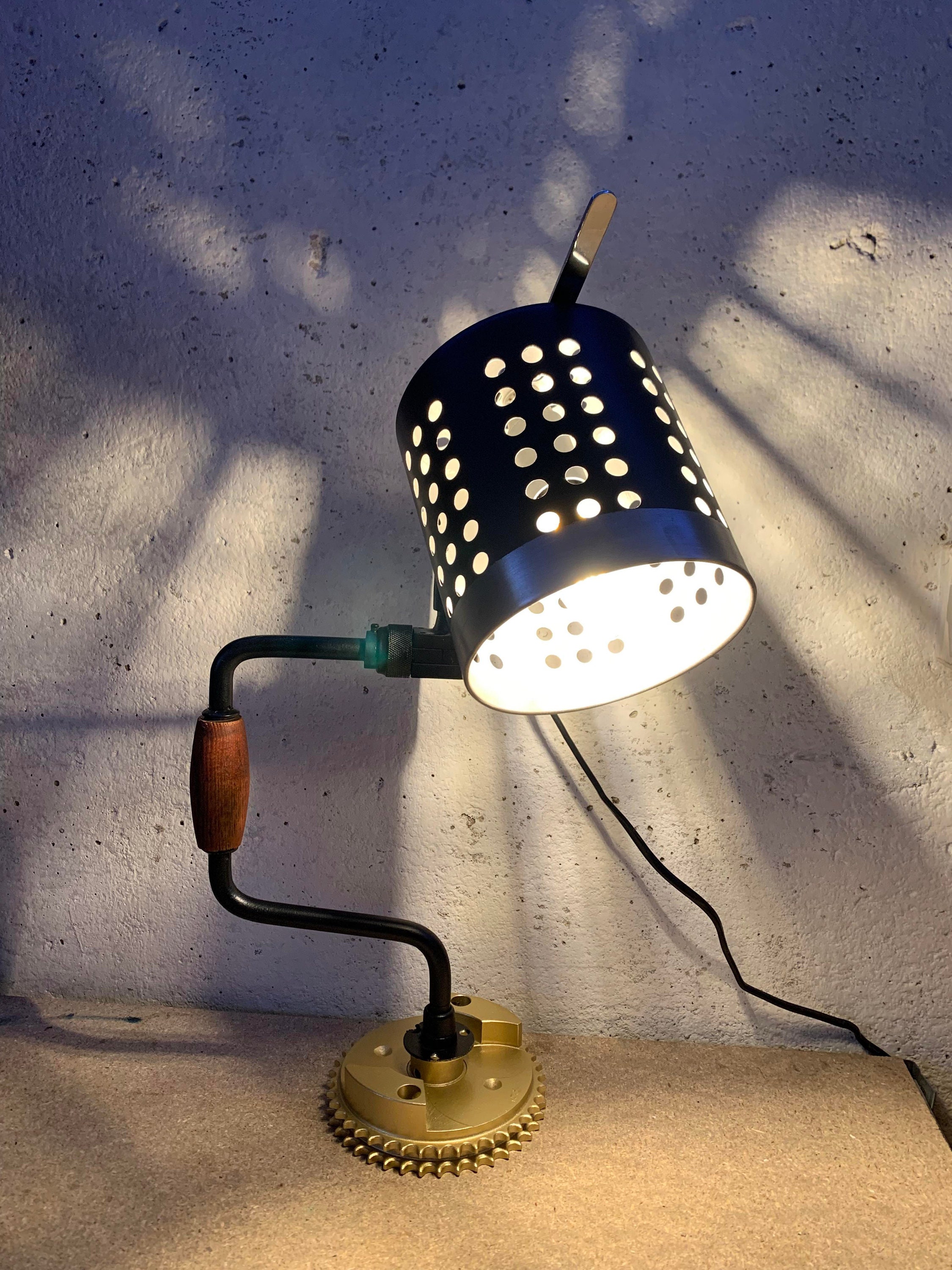 Lampe Unique Industriel Design Par Ladecodegeo Création