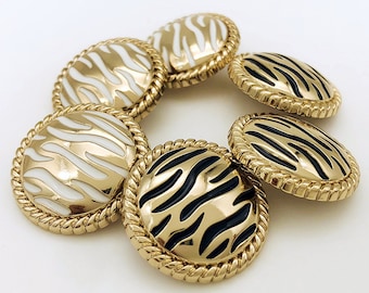 5PC Texture buttons，Gold buttons，fashion coat button， decorative buttons，clothing accessories，High quality button，Vintage buttons，Mom gift
