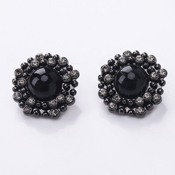 Rhinestone Buttons - Etsy