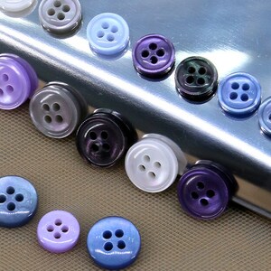 10pcs Colorful buttons-Plastic Assorted Round Buttons-Round Resin Four Hole Buttons-DIY Sewing Crafts Buttons-Mini buttons-Small buttons