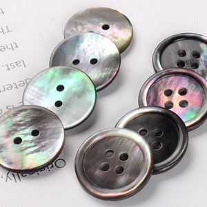 6PCS Natural shell Buttons Fashion Sewing Buttons for Shirts Coats Sweaters，REAL MOTHER of PEARL Buttons，fashion Sewing clothing accessories