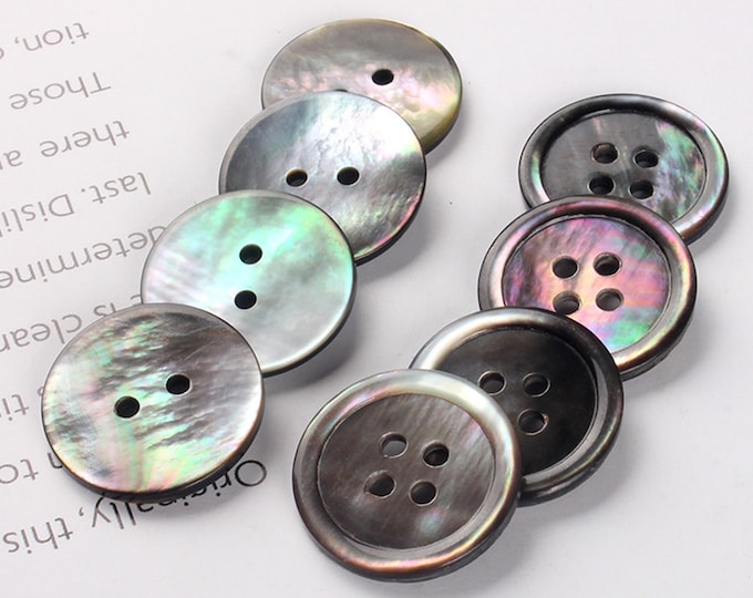 Pear Buttons 6PCS Natural Shell Buttons Fashion Sewing Buttons for Shirts Coats ...