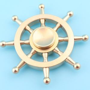 Pure copper new small rudder fidget spinner adult depressurized desktop spinning spinner toy